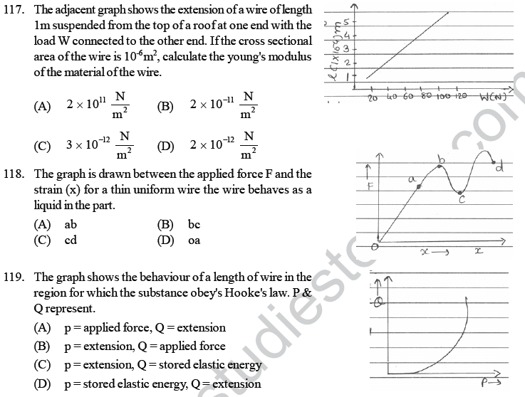 NEET UG Physics Properties of Liquid of Solid MCQs-28