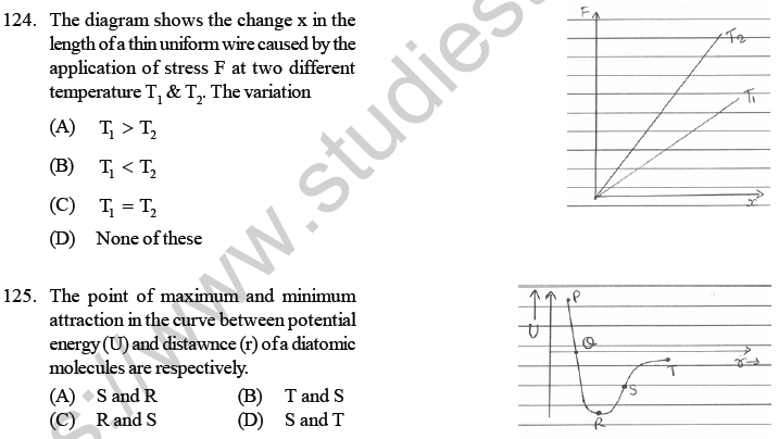 NEET UG Physics Properties of Liquid of Solid MCQs-31