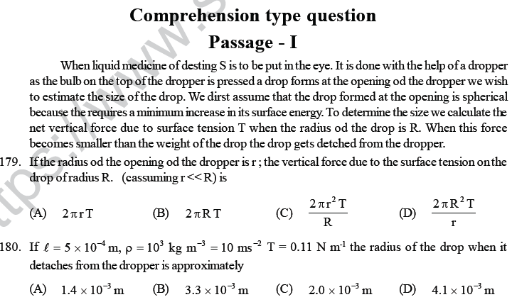 NEET UG Physics Properties of Liquid of Solid MCQs-45