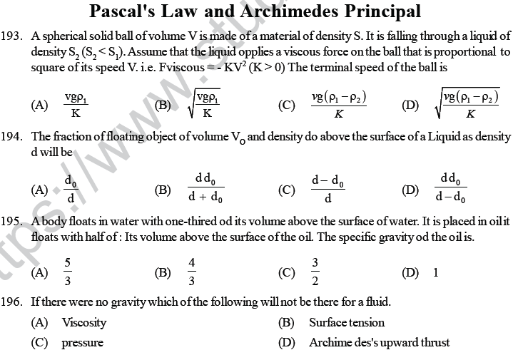 NEET UG Physics Properties of Liquid of Solid MCQs-47