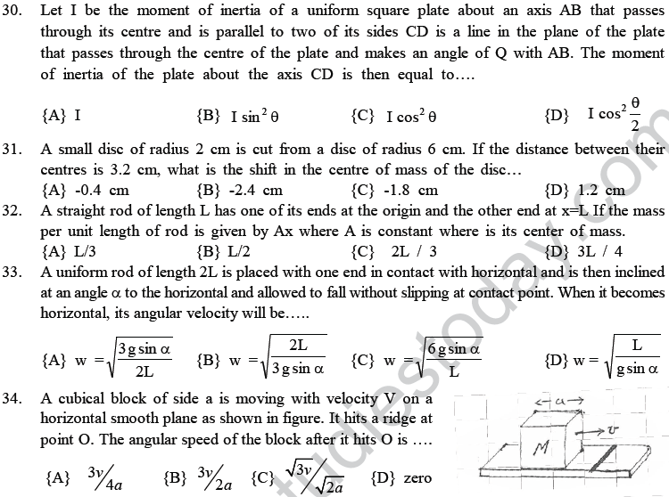 NEET UG Physics Rational Motion MCQs-12