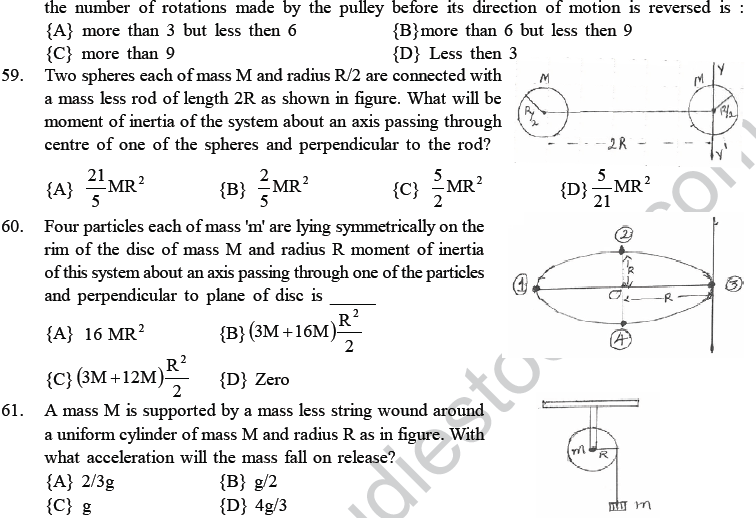 NEET UG Physics Rational Motion MCQs-18