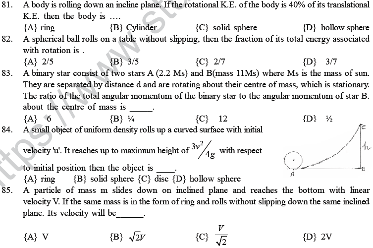 NEET UG Physics Rational Motion MCQs-23