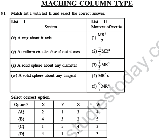 NEET UG Physics Rational Motion MCQs-26