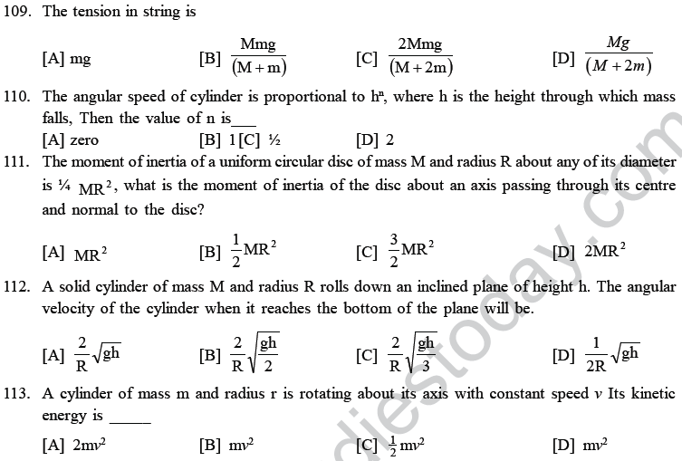 NEET UG Physics Rational Motion MCQs-30