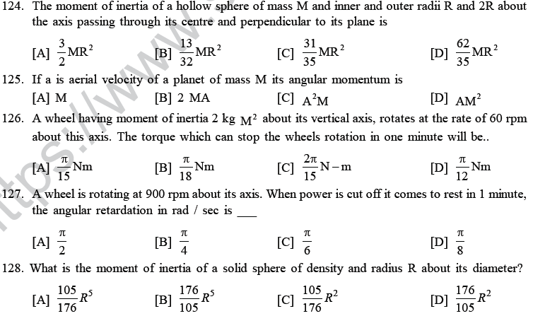 NEET UG Physics Rational Motion MCQs-33