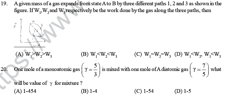 NEET UG Physics Thermodynamics MCQs-5