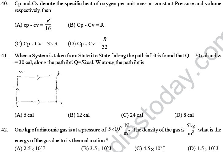 NEET UG Physics Thermodynamics MCQs-9