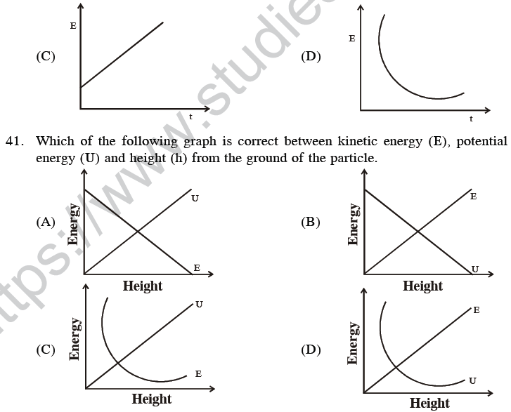 NEET UG Physics Work Energy MCQs-11