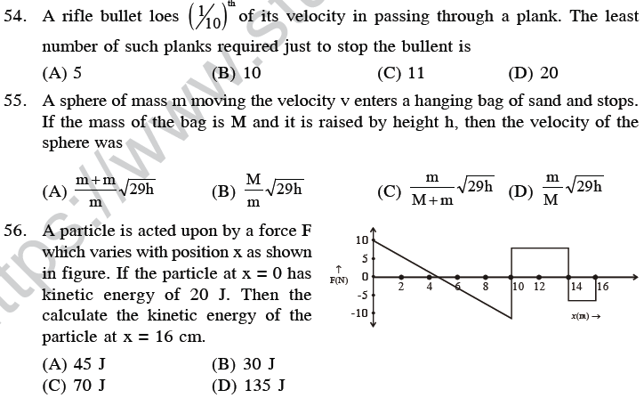 NEET UG Physics Work Energy MCQs-15