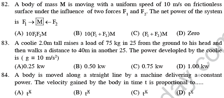 NEET UG Physics Work Energy MCQs-22