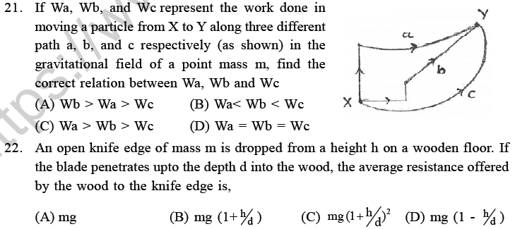 NEET UG Physics Work Energy MCQs-3