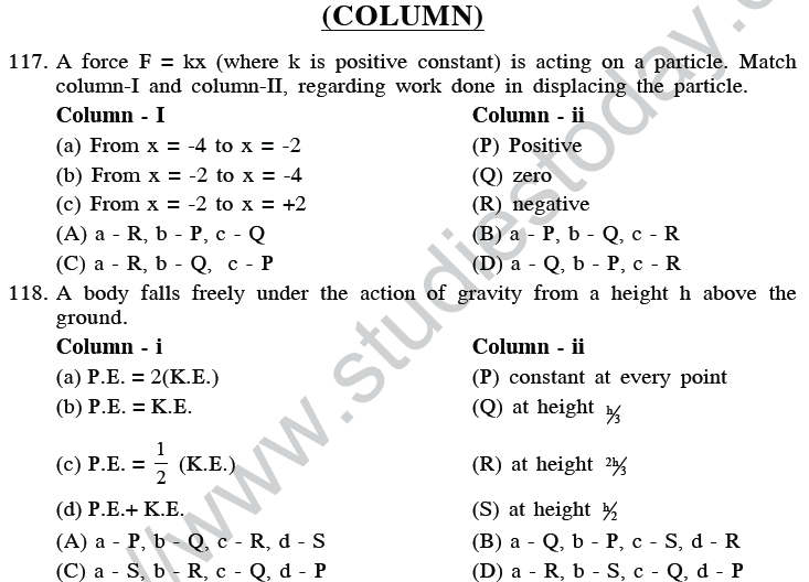 NEET UG Physics Work Energy MCQs-30