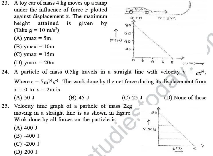 NEET UG Physics Work Energy MCQs-4