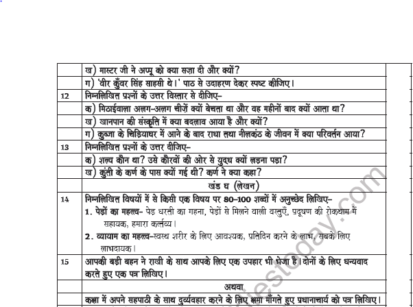 2CBSE Class 7 Hindi Worksheet Set B 4