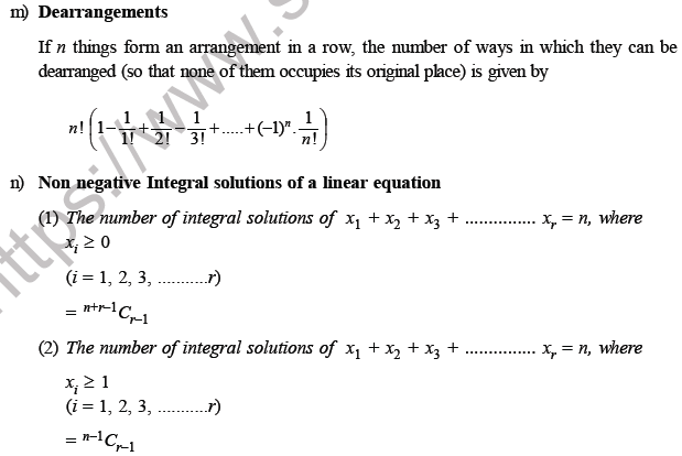 CBSE Class 11 Permutation and Combinations Worksheet-F-4