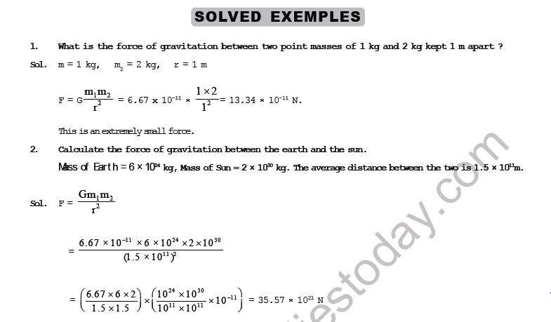 CBSE Class 12 Physics Gravitation Worksheet Set B 1