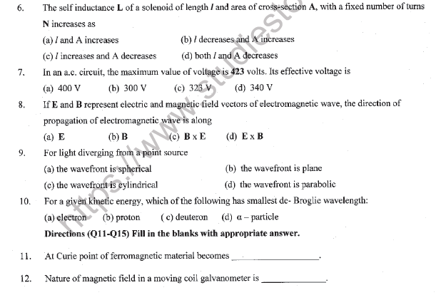 CBSE Class 12 Physics Sample Paper 2021 Set A Solved 3