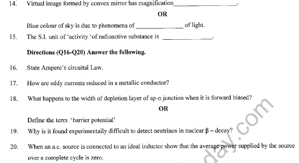 CBSE Class 12 Physics Sample Paper 2022 Set A Solved 4