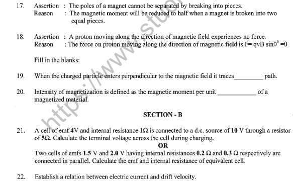 CBSE Class 12 Physics Sample Paper 2022 Set C Solved 5