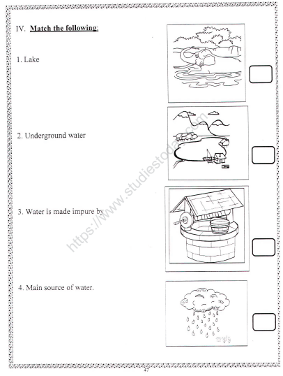 CLASS 2 EVS WORK SHEETS CHAPTER 15 KEEPING HEALTHY 