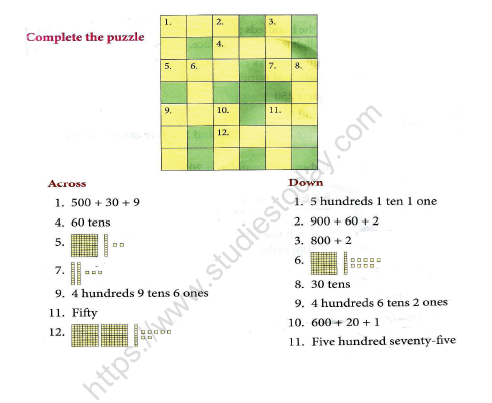 CBSE Class 2 Maths Practice Worksheets (121) - Maths Puzzle