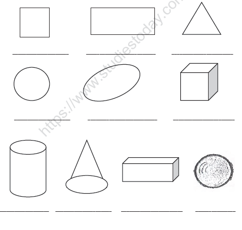 CBSE Class 2 Maths Practice Worksheets (124) - Shapes 2