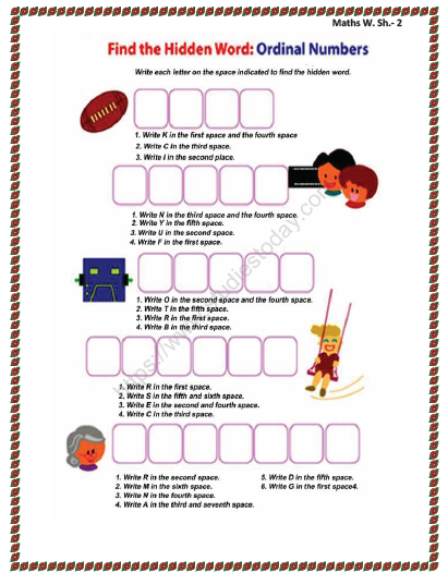 CBSE Class 2 Maths Practice Worksheets (143) - Revision 2