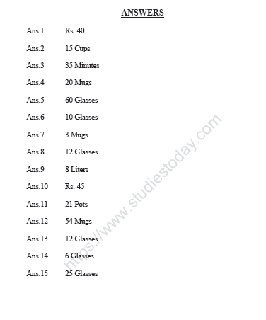 CBSE Class 2 Maths Practice Worksheet Set 16