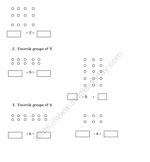 CBSE Class 2 Maths Practice Worksheets (81) - Division 2