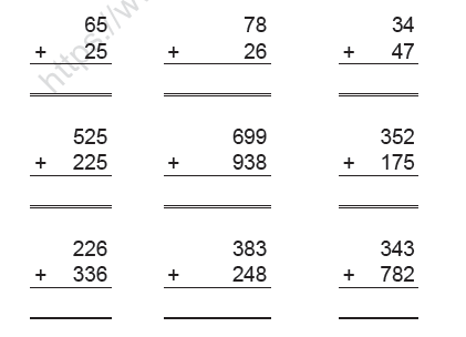 CBSE Class 2 Maths Practice Worksheets (82) - Revision 3