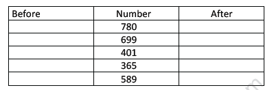 CBSE Class 2 Maths Practice Worksheets (96) - Comes Before After 1