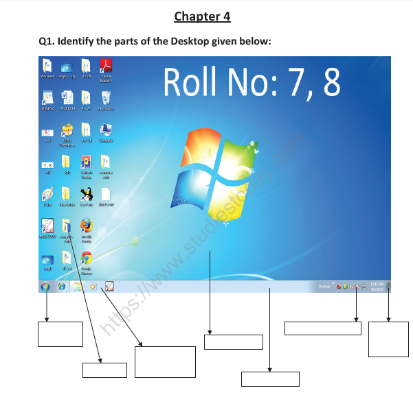 CBSE Class 3 Computer Practice Worksheet (12) - Desktop 1