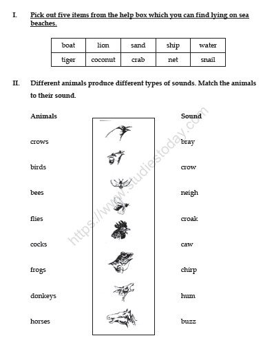 CBSE Class 3 English Practice Worksheets (31)-Sea Song 3
