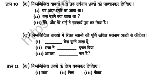 CBSE Class 5 Hindi Question Paper Set Q Solved 3