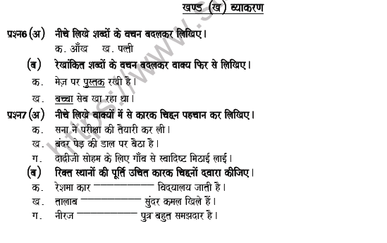 CBSE Class 5 Hindi Question Paper Set V Solved 3