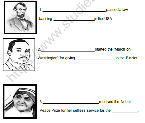 CBSE Class 5 Social Science Some People Never Die Worksheet