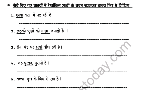 CBSE Class 6 Hindi Number Worksheet Set C 3