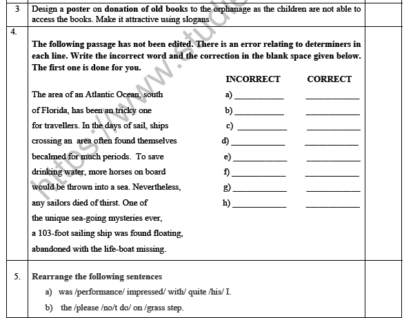 CBSE Class 7 English Woksheet Set A 3