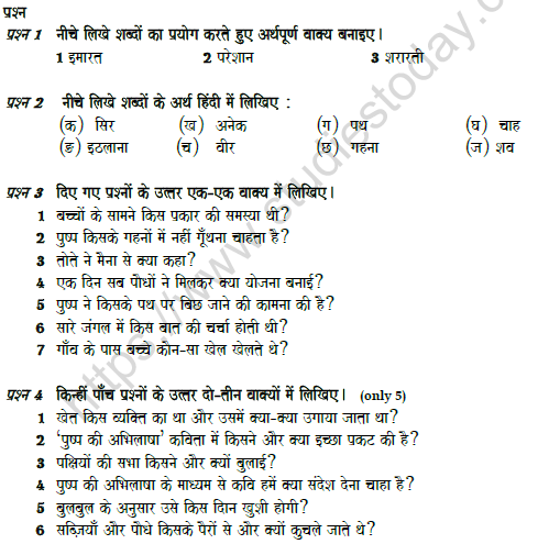 CBSE Class 7 Hindi Question Paper Set 13 Solved 1