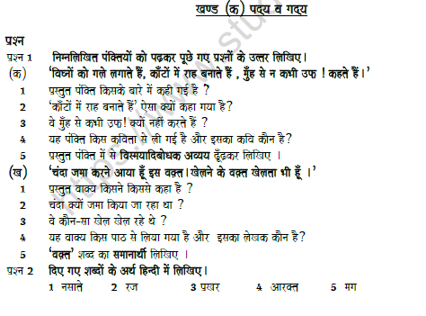 CBSE Class 7 Hindi Question Paper Set 15 Solved 1