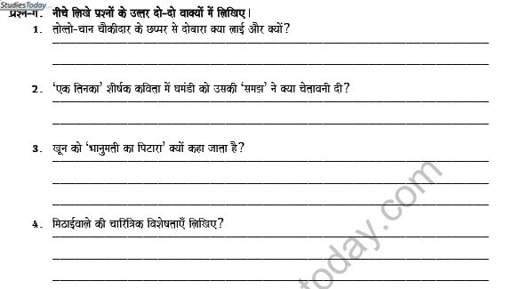 CBSE Class 7 Hindi Worksheet Set 5 3