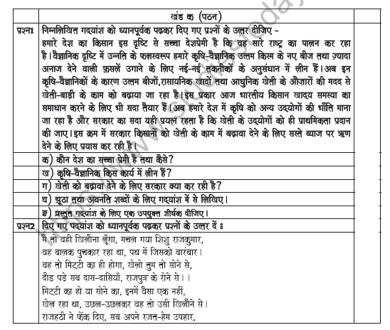 CBSE Class 7 Hindi Worksheet Set B 1