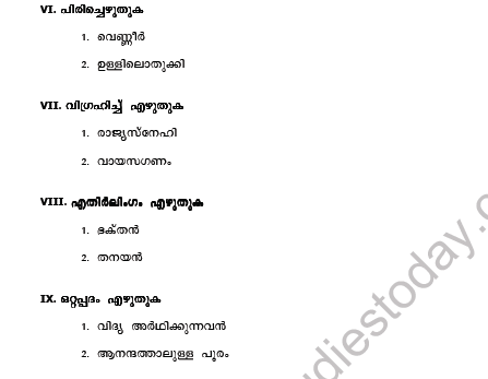 CBSE Class 7 Malayalam Question Paper Set I 2
