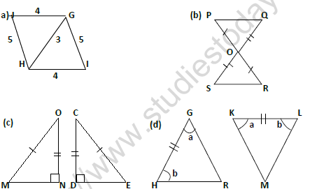 CBSE Class 7 Mathematics Congruence of Triangles And Practical Geometry Worksheet 1