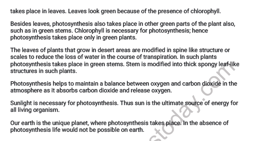 CBSE Class 7 Science Nutrition in Plants Worksheet Set A 3