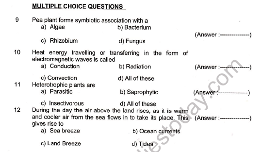 CBSE Class 7 Science Worksheet Set K 2