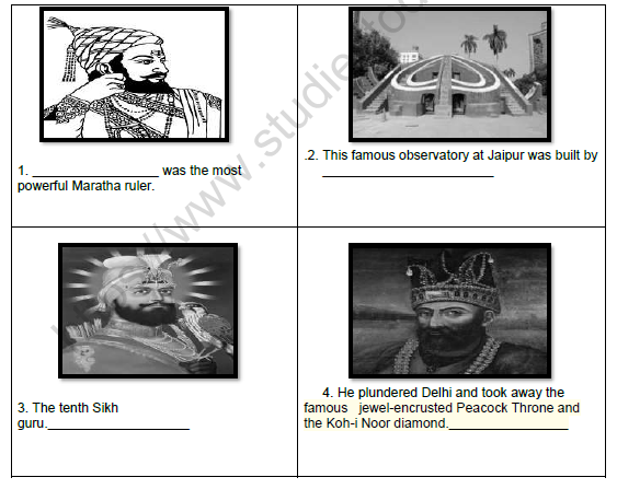 CBSE Class 7 Social Science 18th Century Political Formations Worksheet Set A 1