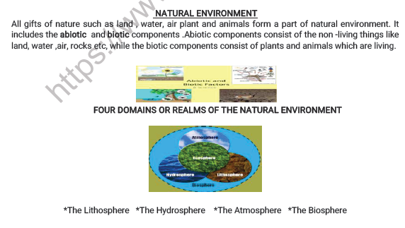 CBSE Class 7 Social Science Our Environment Worksheet 2