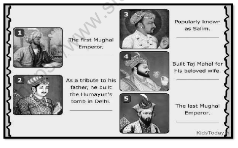 CBSE Class 7 Social Science The Mughal Empire Worksheet Set B 3